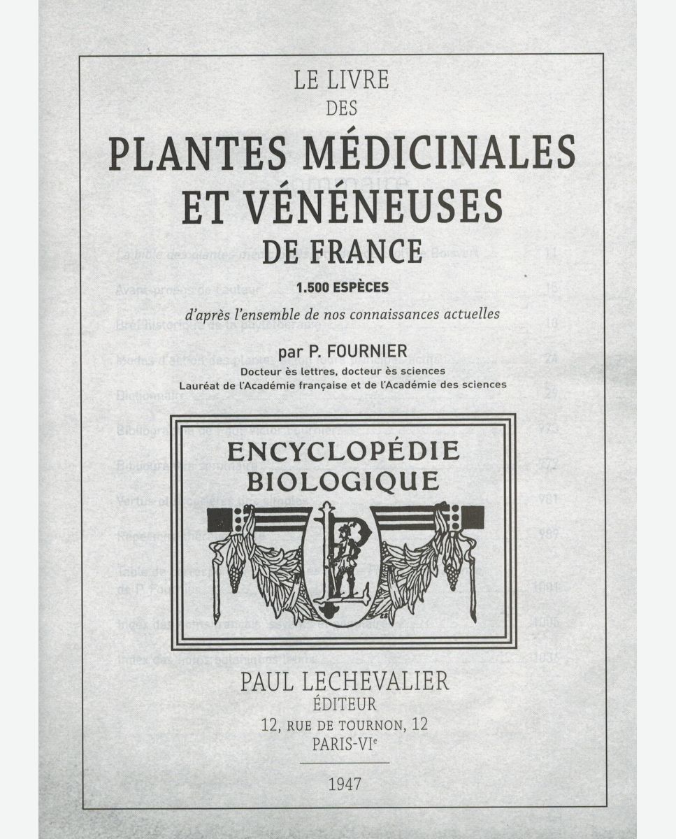 Livre - 40 plantes médicinales - LA SOCIÉTÉ DES PLANTES